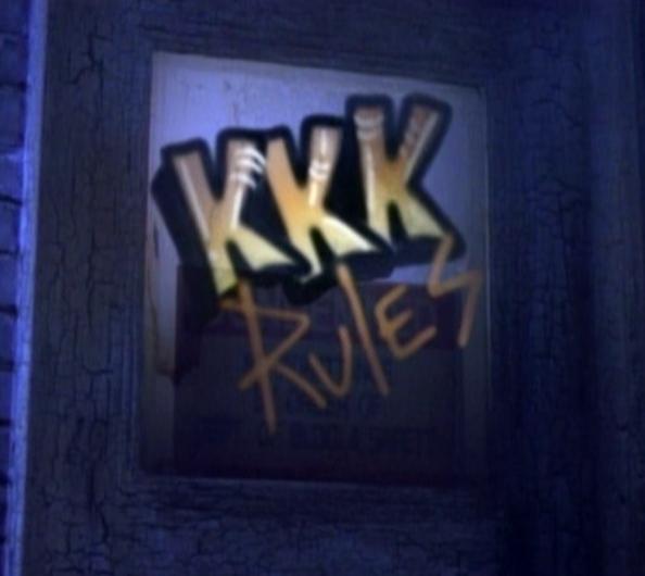 还有墙上KKK Rules。