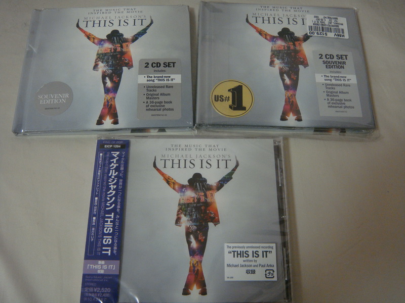 美版、欧版、日版 THIS IS IT CD